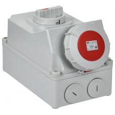 Розетка с механической блокировкой IEK ССИ-835 63А-6ч 380В 3P+PE+N IP67 PSR12-063-5-5-67