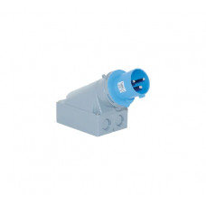 Настенная вилка 2Р+Е+Pilot 63A, 220-240V, IP44 T-Plast 31.28.312.0900