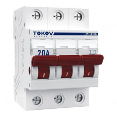 Выключатель нагрузки модульный TOKOV ELECTRIC 3П 20А TKE-PZ60-MDSI-3-20