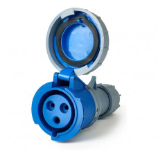 Розетка переносная HLT 2132 16А 2Р+РЕ 220В-250B IP67 (10шт./уп.) 083-04-20