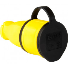 Переносная розетка TP Electric каучук, 2P+E, 1x16A, 220-240V IP54 желтая 3101-304-0700