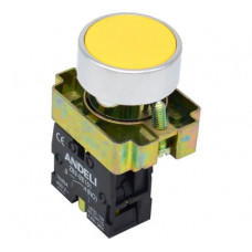 Кнопка ANDELI XB2-BА51 без подсветки желтая 1НО ADL10-056