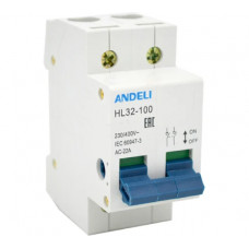 Выключатель нагрузки ANDELI HL32-100 2P 80A ADL04-042