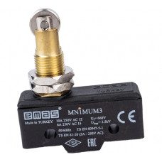 Мини-выключатель Emas с роликом, 440В, 10А. MN1MUM3