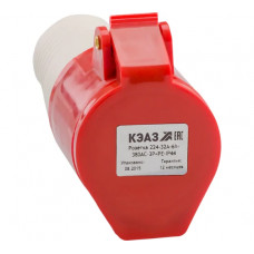 Розетка кабельная КЭАЗ 224-32А-6h-380AC-3P+PE-IP44 5 шт 222752
