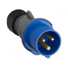 Кабельная вилка ABB Easy&Safe 232EP6, 32А, 2P+E, IP44, 6ч 2CMA101975R1000