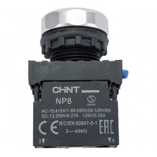 Кнопка управления CHINT NP8-10BN/3 без подсветки зел. 1НО IP65 (R) 667232