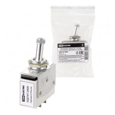 Выключатель-тумблер TDM ELECTRIC тв1-1 2p 250 в 5 а (4c) on-off с фиксацией (1з+1р) SQ0747-0400
