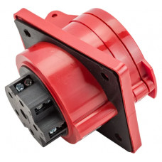 Кабельная розетка IEK, 32А, 3Р+N+Е, IР44, скрытая, 380В, 425, ИЭК PSR42-032-5
