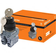 Переключатель с ключом на 2 положения с фиксацией TDM ELECTRIC SQ0747-0080