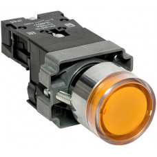 Кнопка EKF BA51 с подсветкой 230В желтая NO IP65 PROxima xb2-bw51-230-65