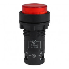 Кнопка КЭАЗ с подсветкой OptiSignal Compact D22 C7-PL-B401 красная 1НЗ 24 В AC/DC XB7NW34B2 362086