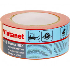Односторонняя ПВХ лента для разметки Vintanet 411 красная, 50 мм, 33 м 411R