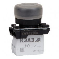 Кнопка КМЕ4220м-черный-2но+0нз-цилиндр-IP65-КЭАЗ 14 шт 248245