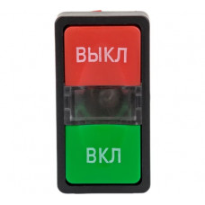Кнопка EKF AS-22N, "Пуск-Стоп", NO+NC, прямоугольная pbn-as-rec