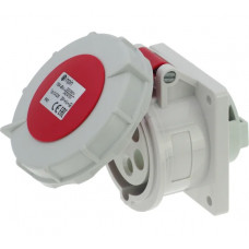 Встраиваемая розетка INPIN 16A/400V/3P+N+E/IP67, фланец 75x75 CA228