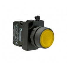 Нажимная кнопка Emas круглая, жёлтая, 250 В AC, 4 А, CP102DS