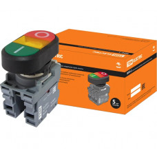 Двойная кнопка TDM ELECTRIC (LED; в сборе; диаметр 22 мм; 220В I/O) SQ0747-0048