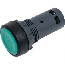 Кнопка Systeme Electric SB7 моноблочная, 22мм, зеленая, с возвратом, пластик, 1НО, IP65 SB7NA31