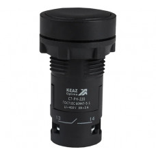 Кнопка КЭАЗ с фиксацией OptiSignal Compact D22 C7-PH-220 черная 2НО XB7NH23 10шт 362079