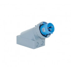 Настенная вилка 2Р+Е+Pilot 63A, 220-240V, IP67 T-Plast 31.29.312.0900