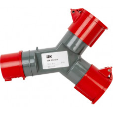 Двухлучевой адаптер IEK TS1012-214, 3Р+РЕ, 16А, 380В, IP44 PAS22-016-4