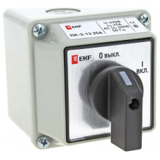 Кулачковый переключатель EKF PROxima ПК-3-13 25А, 3P, "ВКЛ-ВЫКЛ", IP54 pk-3-13-25