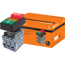 Двойная кнопка TDM ELECTRIC MPD13-11Y LED (диаметр 22 мм; 220В; I/O) SQ0747-0037