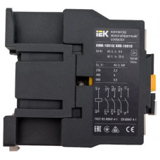 Контактор IEK КМИ-10910, 9А, 24В/АС3, 1НО KKM11-009-024-10