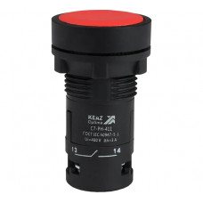 Кнопка КЭАЗ с фиксацией OptiSignal Compact D22 C7-PH-411 красная 1НО+1НЗ XB7NH45 10шт 362075