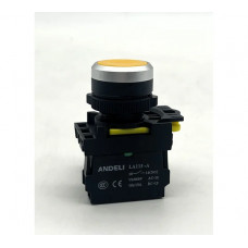 Кнопка ANDELI LA115-A5-10BN/5 желтый 1НО IP65 ADL10-309