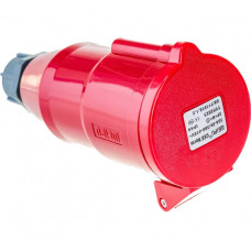 Вилка LANMASTER IEC 309, трехфазная, 32A, 380V, разборная, мама, красная LAN-IEC-309-32A3P/F