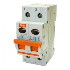 Выключатель нагрузки мини-рубильник TDM ELECTRIC ВН-32 2P 63A SQ0211-0017