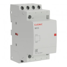 Контактор модульный DKC YON max типа MCE, 4P, 25A, 240В, 4НО 1 ШТ MCE 25 40 A240 MCE-25-40-A240