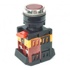 Кнопка HLT ABLFS-22 с подсветкой, NO+NC, 230В, IP40, красный, 10штук/упаковка 085-07-023