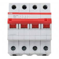 Рубильник ABB 4 полюса SHD204/32 рычаг красный 2CDD274111R0032