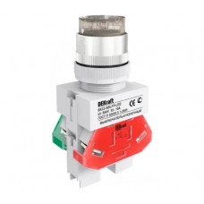 Кнопочный выключатель Dekraft ВК22-ABLFP-WHI-LED-24 25068DEK
