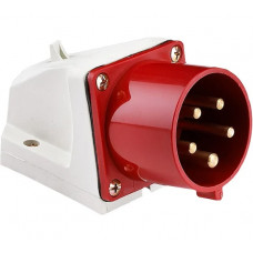 Стационарная вилка EKF PROxima 525, 3Р+РЕ+N, 32А, 380В, IP44 ps-525-32-380