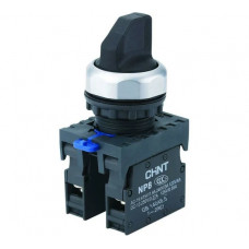 Переключатель CHINT с фиксацией NP8-10X/21 без подсветки 1НО черн. IP65 (R) 578661