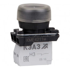 Кнопка КЭАЗ КМЕ 4211м 1но+1нз цилиндр IP65 черн. 248243
