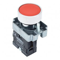 Кнопка ANDELI XB2-BА42 без подсветки красная 1НЗ ADL10-055