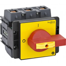 Выключатель-разъединитель Systeme Electric 3P, 175A, IP20, с красной рукоятной на дверцу 4 винта 1 замок MSD175360R