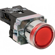 Кнопка EKF BA42 с подсветкой 24В красная NC PROxima xb2-bw42-24