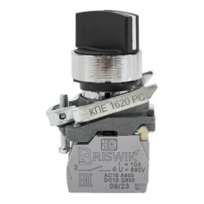 Переключатель Briswik КПЕ 1620-РС черный IP65 УХЛ2 10А 2но 0нз aD-VB-5Ai-0122