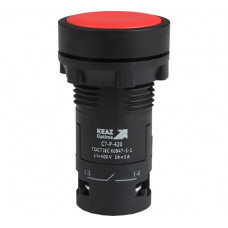 Кнопка КЭАЗ OptiSignal Compact D22 C7-P-420 красная 2НО XB7NA43 10шт 362051
