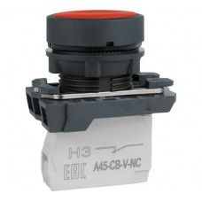 КЭАЗ Кнопка OptiSignal D22 C5-P-401 красный, пластик 1НЗ, XB5AA42 332182