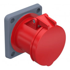 Розетка на механизм Bemis с крышкой, с фиксации вилки, IP44, CEE Norm 3P+E+N, 32A, 380V BC1-3505-2413