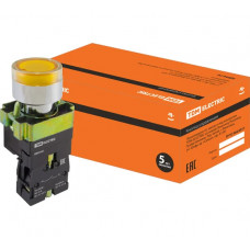 Кнопка TDM ELECTRIC BW3561 с подсветкой желтый 1з SQ0704-0056