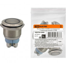 Металлическая кнопка TDM ELECTRIC EB2Q-1910NE/G (с подсветкой зеленая; 1з) SQ0704-0085
