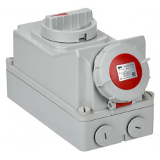 Розетка с механической блокировкой IEK ССИ-815 16А-6ч 380В 3P+PE+N IP67 PSR12-016-5-5-67